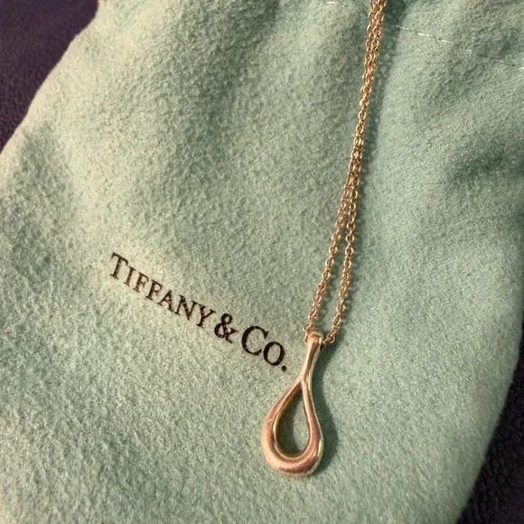 Tiffany & Co. Elsa Peretti Open Teardrop Necklace - Picture 1 of 3